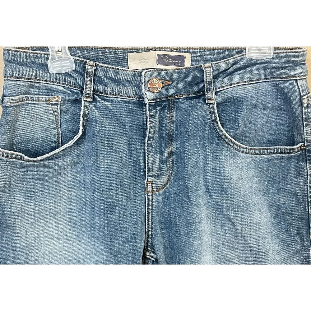 Pantamo Jeans Men's W31 L32 Slim Straight Fit Medium Wash Blue Denim Stretch EUC